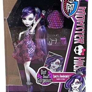 Monster High Dot Dead Gorgeous Spectra Vondergeist Doll 2011 Mattel X4531 - NIB